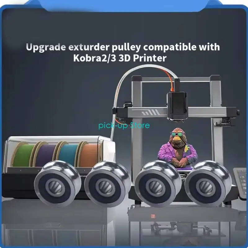 عجلة محمل الطارد القوية Q5WA مع اتفاقية معززة لاستنتاجات طباعة ثلاثية الأبعاد متسقة لـ Kobra3/Kobra2