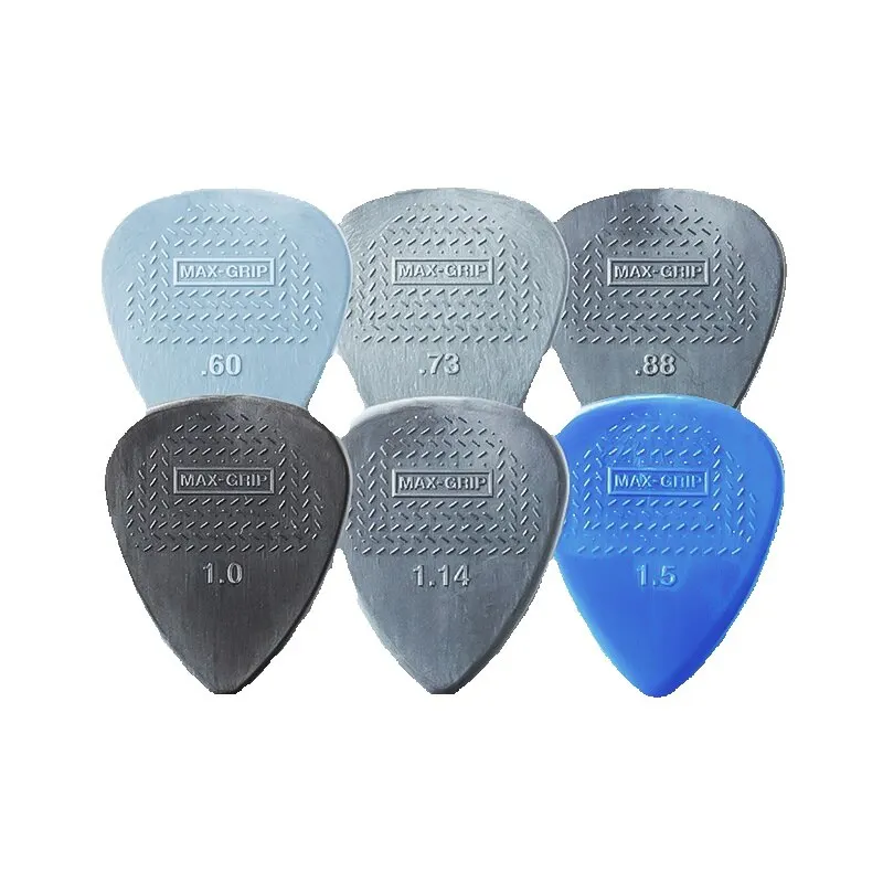 Dunlop Max Grip Nylon Standard médiator de plectre de guitare 449R 0.6/0.73/0.88/1.0/1.14/1.5mm accessoires de guitare