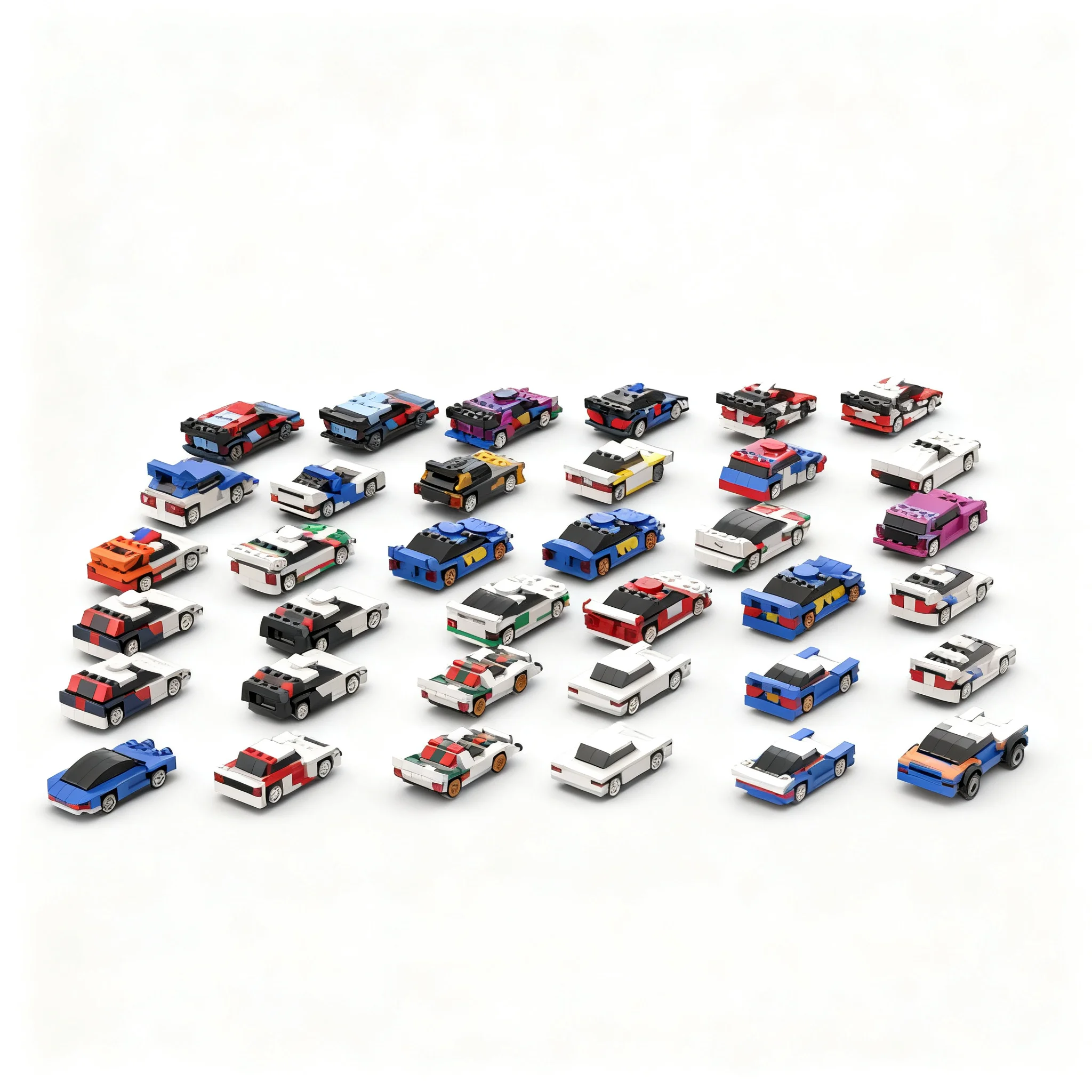 3490pcs MOC The World Rally Bundle City Champions Model Building Blocks Toys Education Display Collection Brick 3D Assemble