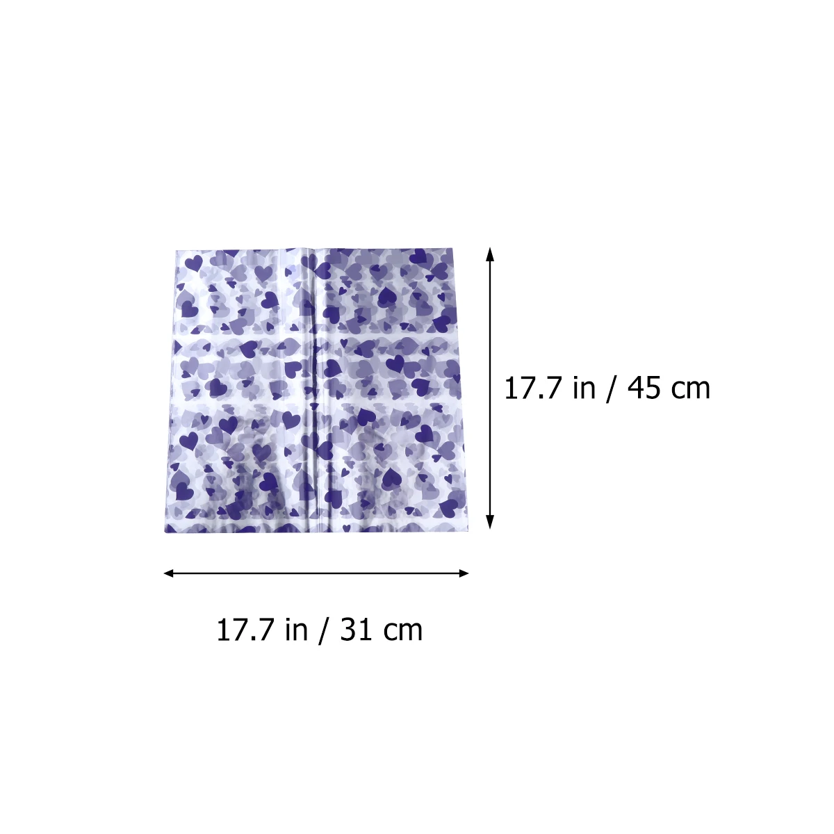 

Heart Pattern Wrapping Paper Eco Friendly Flower Bouquet Gift Wrap Opp Plastic Packaging Material For Diy Paper Craft