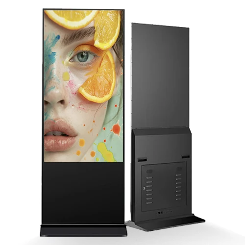Floor Standing Vertical Interactive Digital Signage LCD Splicing Screen TV Touch Screen Kiosk Advertising Display 500-700CD IP31