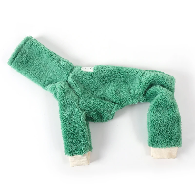 Green Christmas Italian Greyhound Clothes Soft Warm Winter Puppy Clothes Whippet Coat