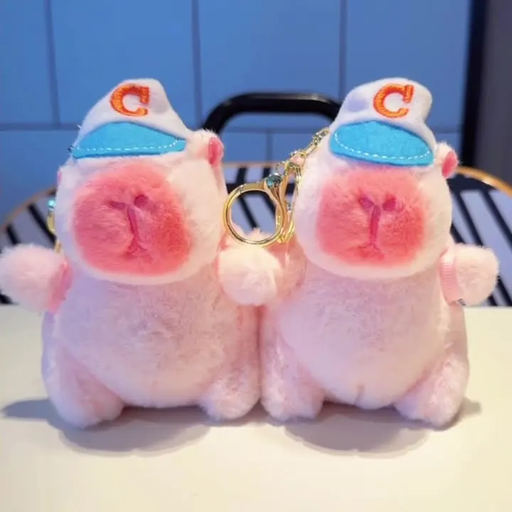 

Милый стиль, плюшевый брелок capiбала, бутик, розовый, кукла, машина, аксессуары для автомобиля