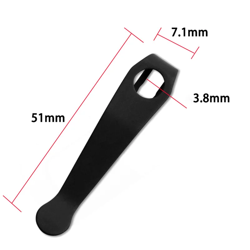 Imagem -04 - Faca de Titânio Bolso Clipe Volta Braçadeira para Spyderco para Leve Dragonfly Watu Spydieshof Sage lw Manix Sirene Peças Lote