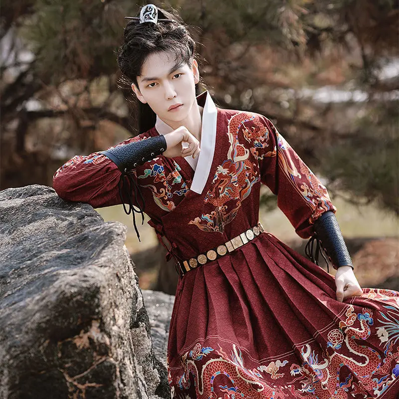 Ming Chinese Clothing for Embroidery Spring Knife Flying Fish Suit Jinyi Wei Clothes Embroidered Robe Drag Men's Style