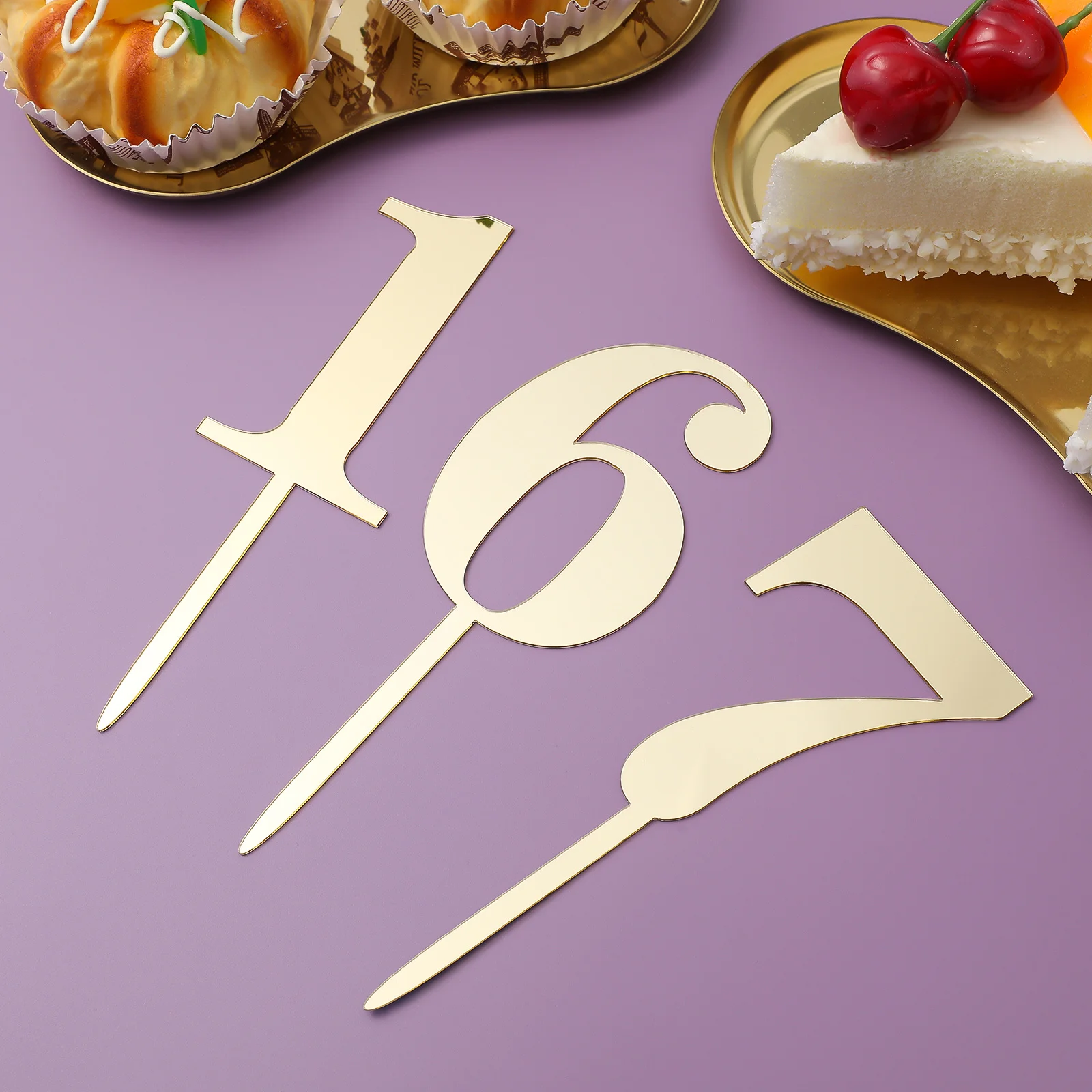 

20Pcs Number Cake Topper Acrylic 0-9 for Birthday Anniversary Graduation Cake Decorations Easy to Use Sturdy Reusable Design