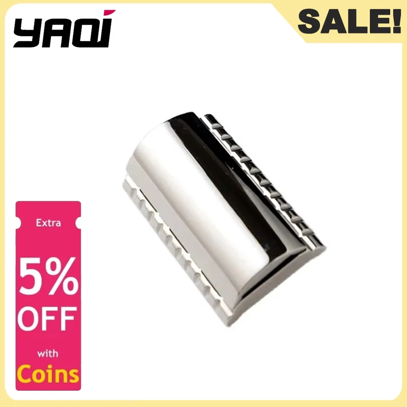 

Yaiq Mature Men's Thalia 316 Stainless Steel Polished Safety Razor Head For Shaving Tool Portable Travel Simple Male Razor Head