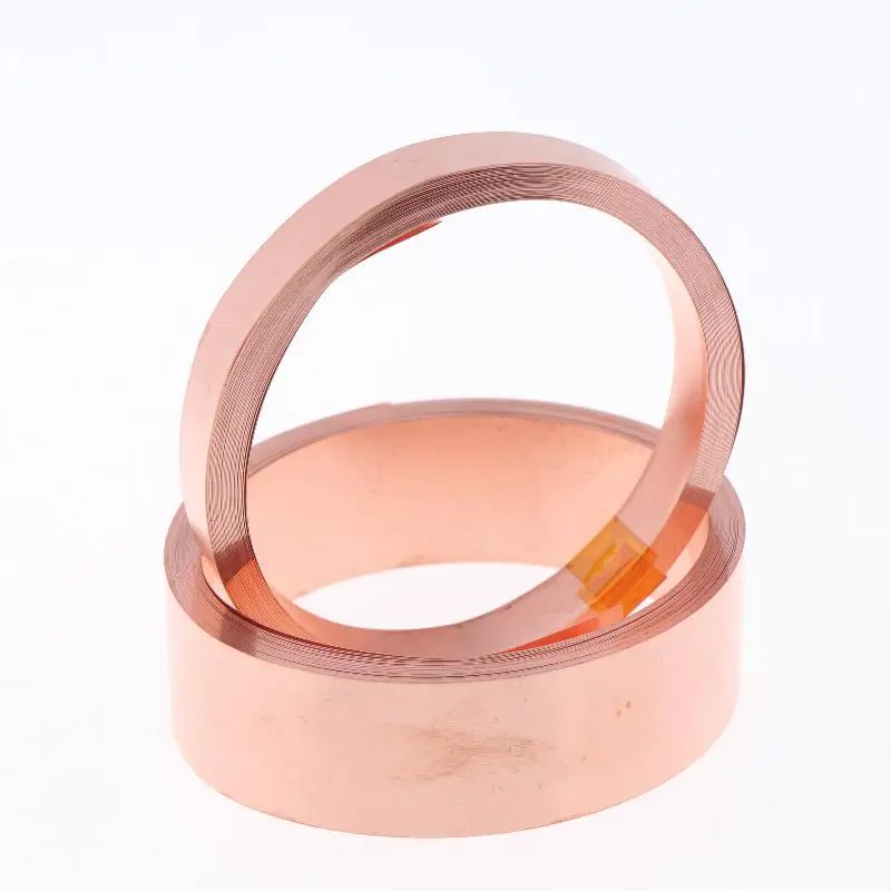 1 Roll 5/10 Meters 18650 21700 Battery T2 Pure Copper Sheet Belt Strip Connector
