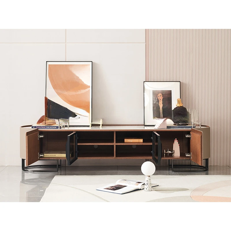 TV cabinet / minimalist living room high-quality rock slab /