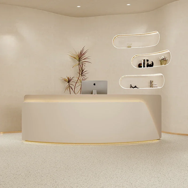 

Дисплей Стойки регистрации Счетчик Кассовый аппарат Центр клиента Стол Странный столик Кофейный клиент Empfangtheke Модная мебель