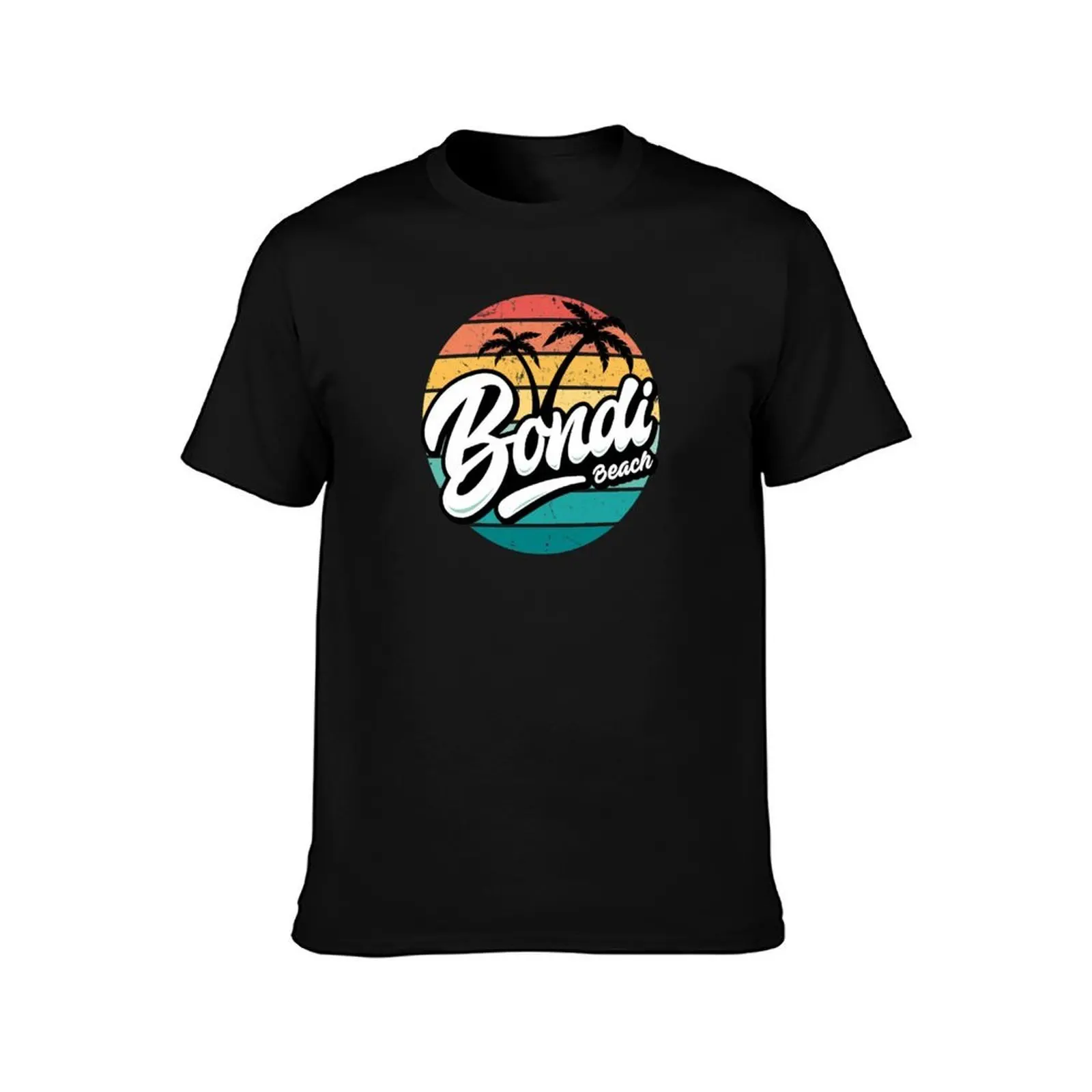Bondi Beach Australia Sydney, Tropical Destination T-Shirt Vintage Style Printed Top T-Shirt
