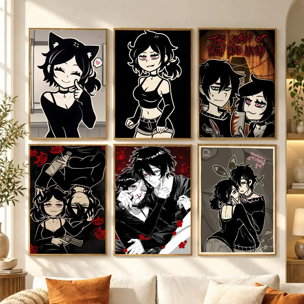 Eerie Game C-Coffin Of Andy And Leyley Poster Premium Modern Waterproof Wall Art Pictures for Bedroom Living Room Bar Decor