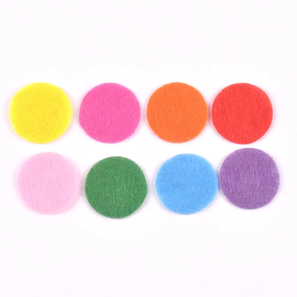 200Pcs Colorful Round Felt Patches DIY Sew-On Handmade Crafts Sewing Fabric Badges Apparel Appliques Accessory Clothing Decor