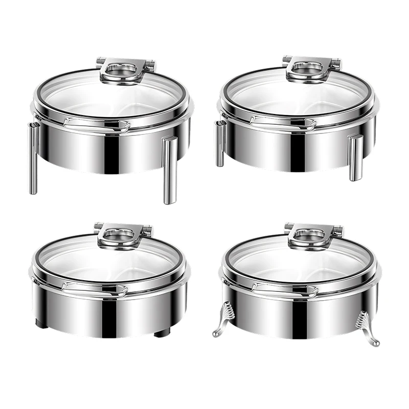 Stainless steel buffet stove for restaurants/cafeterias, electric heating food warmer, compatible with various custom styles