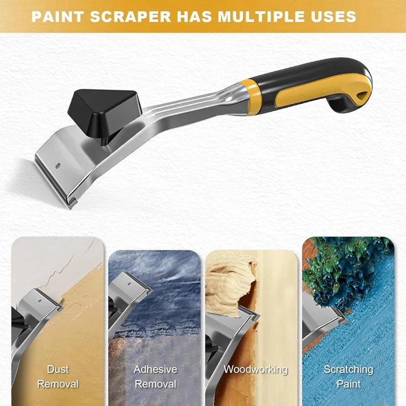 Ergonomic Carbide Scraper,Carbide Scraper(2-1/2 Inch),Paint Scraper Tool For Paint,Wood,Glue,Resin(Tungsten Carbide)