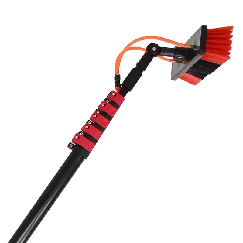 

Suitable for aluminum water poles, retractable 6 sections, customizable length, for solar panel window cleaning system