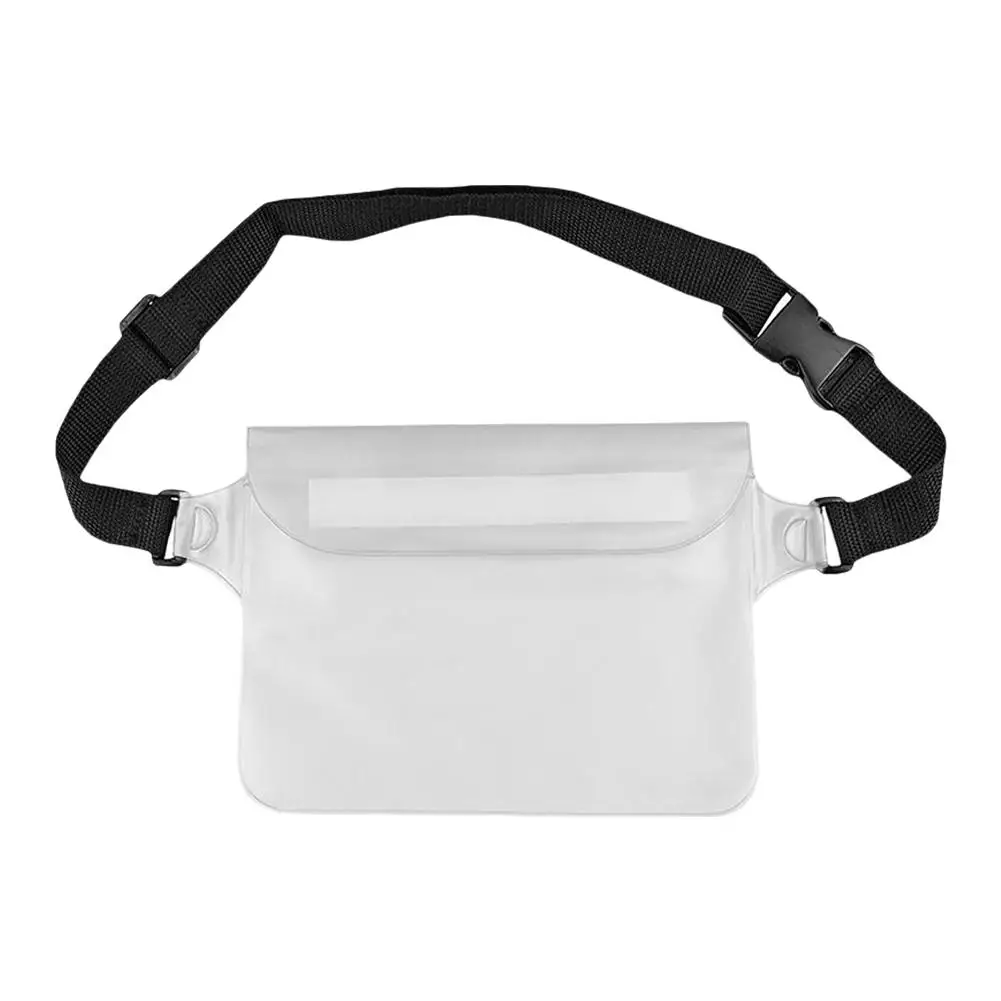 Pvc Waterproof Mobile Phone Bag Valuables Belt Bag For Beach Swimming Snorkeling With Adjustable Waist Strap Dry Bag Fanny E3k3