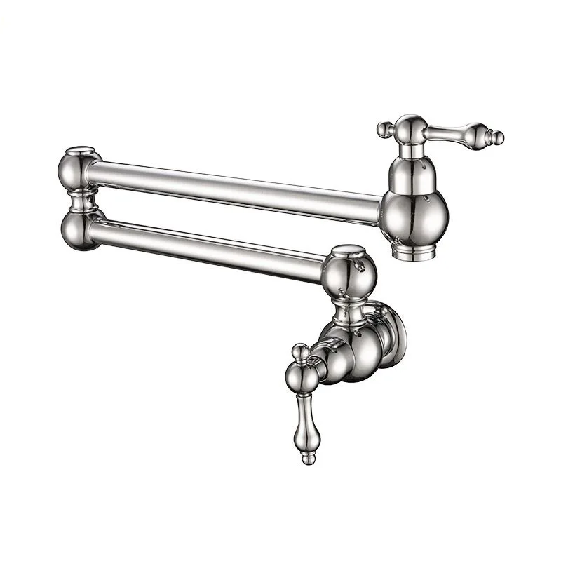 

All copper, folding, kitchen, faucet, single cooling, double opening, wall type, telescopic, rotating, vegetable basin