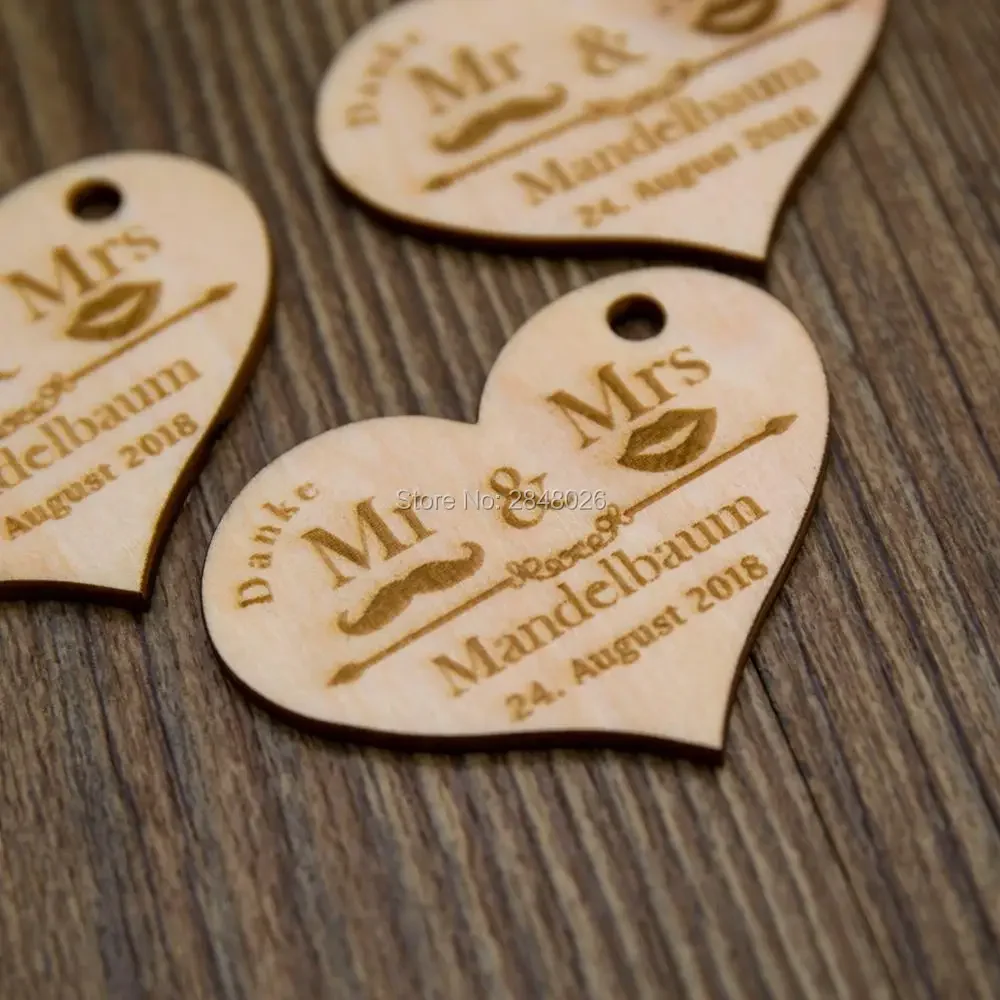 Wood Laser Cut Hear…