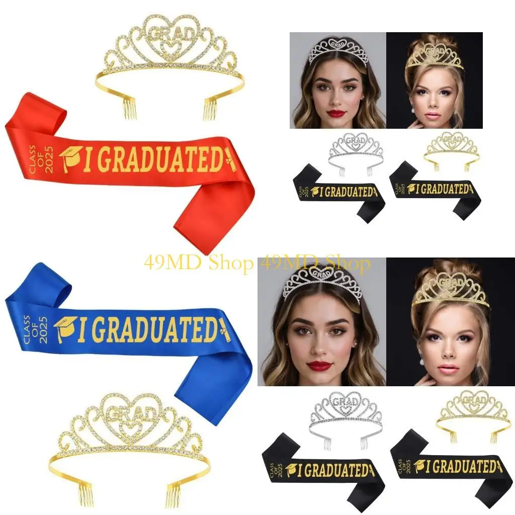 

49MD Versatiles Graduation Shoulder Sash 2025 Fashion Celebrations Shoulder Strap