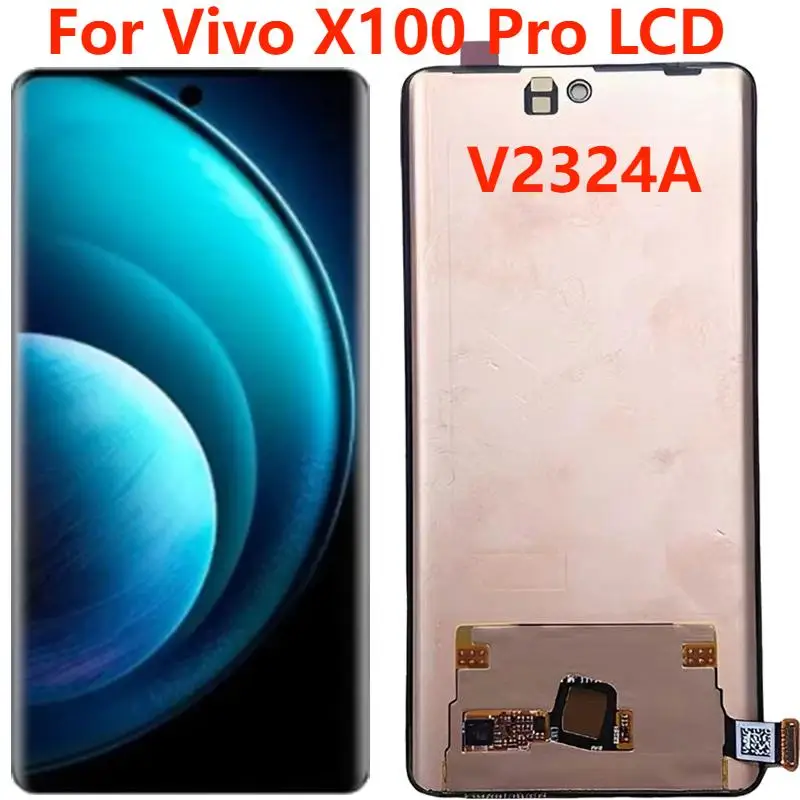 

Original 6.78'' AMOLED For Vivo X100 Pro V2324A LCD Display With Frame Touch Screen Digitizer Assembly Replacement Repair Parts