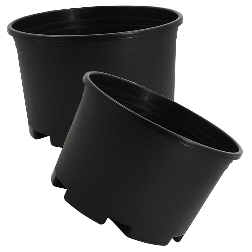 

2pcs Plastic Flower Pot Extra Large Nursery Pots for Planting Trees Indoor Planters Blackcurrant Pot 30cm Diameter