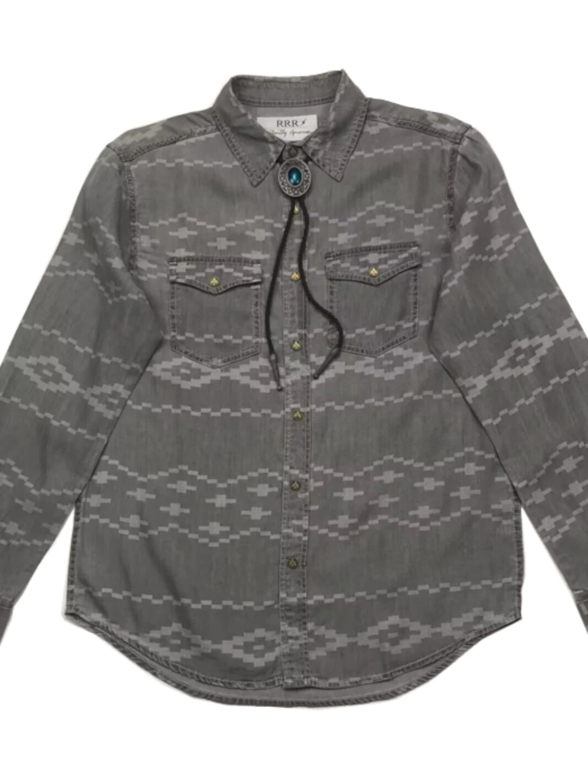 

3R Navajo Totem Men's Long Sve irt Thin Material Silk Print Stand Fit Four Seasons arp Collar Autumn 2024 Collection