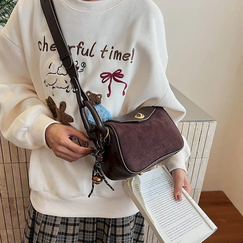 

Elegant Crossbody Bags for Women Solid Korean Style Versatile Shoulder Bags Luxury Office Lady Pretty Female High Quality Bags