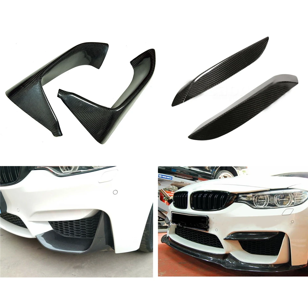 

Car Lower & Upper Air Vent Splitter Trim Front Fog Lamp Frame For BMW F80 M3 F82 F83 M4 2015-2020