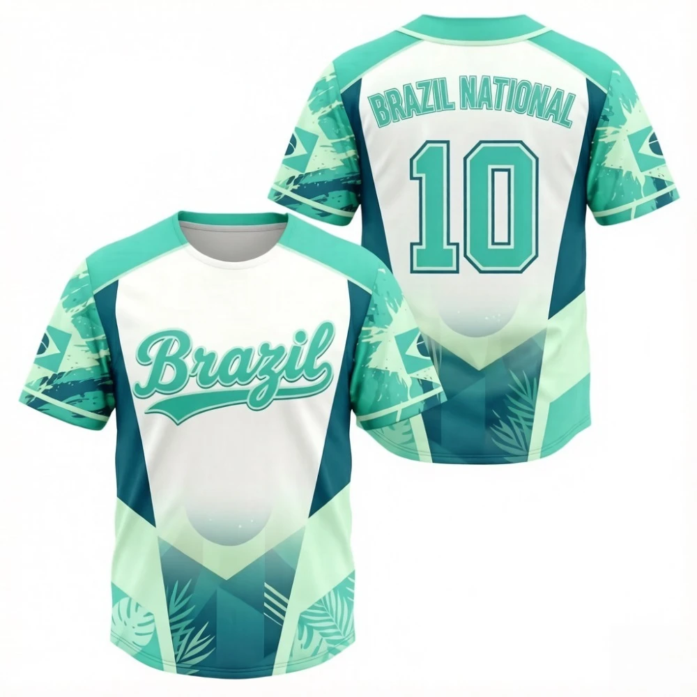 Brazil 2026 Short Sleeve Summer Fashion Sublimated T-Shirt 2 (Multiple Colorways) Soccer Fan Gear