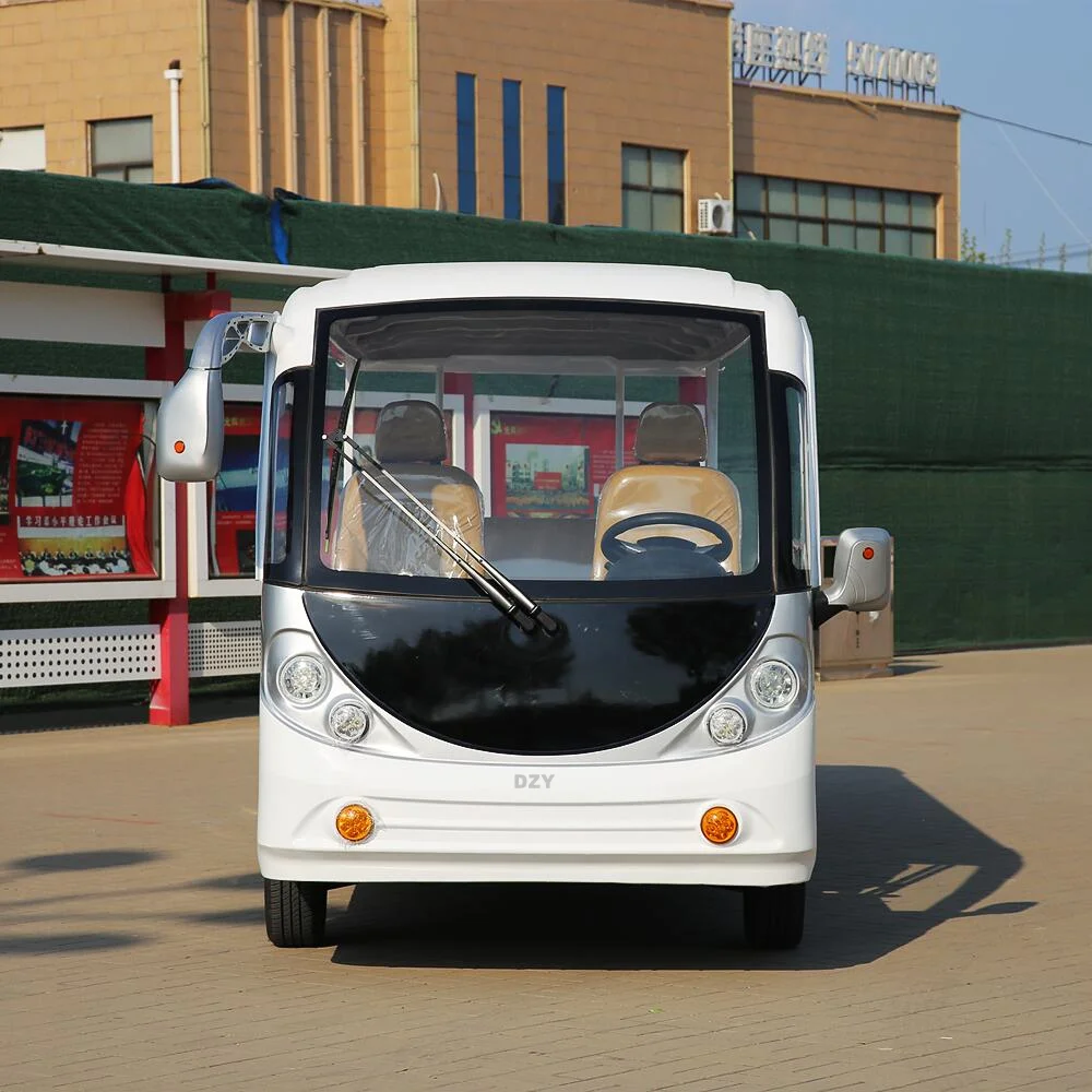 Export oriented luxury electric golf cart 14 passenger electric shuttle bus