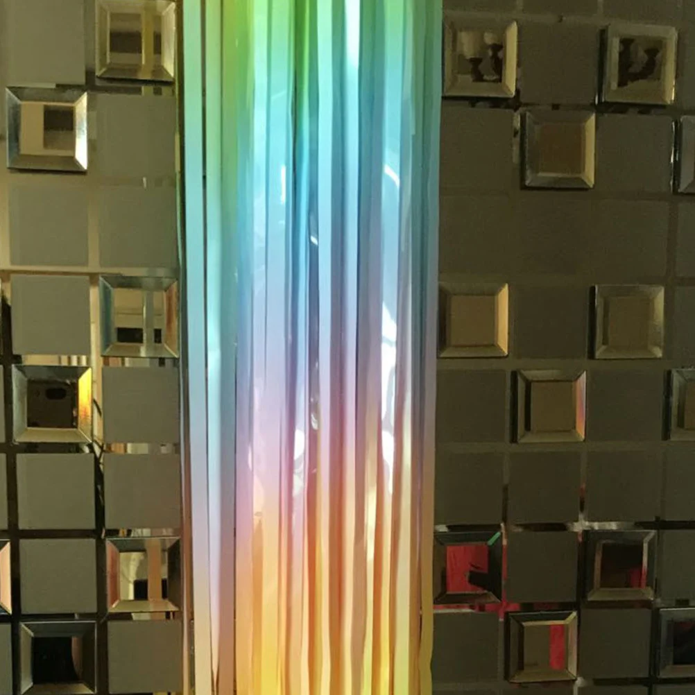 

1Pcs Colorful Aluminum Foil Curtain Exquisite Workmanship Door Window Wall Accessory Birthday Party Decoration Tassel