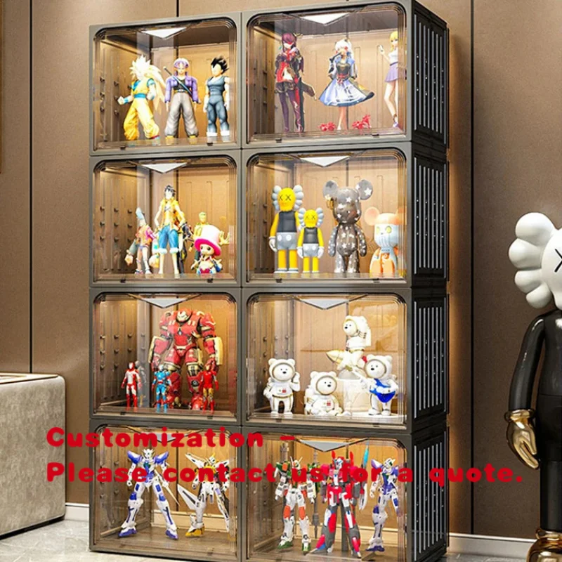custom.Handiwork Display Cabinet Building Blocks Transparent Toy Box Model Ornaments Decorations Applicable Display Ca