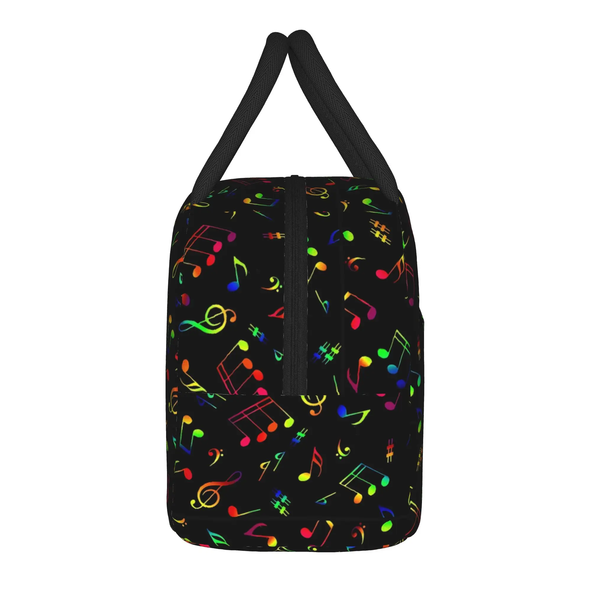 Personalized Piano Mochilas Mujer Polka Dot Lunch Bag  Travel Lunch Box For Women Fashion Tote Food Bags Convenient Cooler Bag
