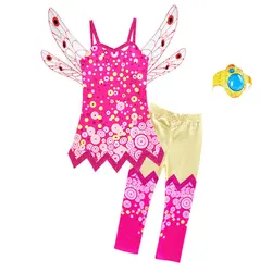 Girls Mia and Me Cosplay Costume Children Birthday Party Girls Mia Dress Pants Carnival Clothes Halloween Costumes