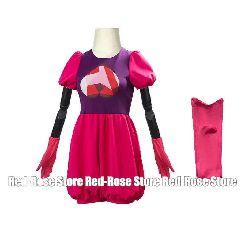 Disfraces de Cosplay de la película Steven Universe, vestido de Spinel Gem, mono para mujeres y niñas, conjuntos de vestidos con guantes y calcetines