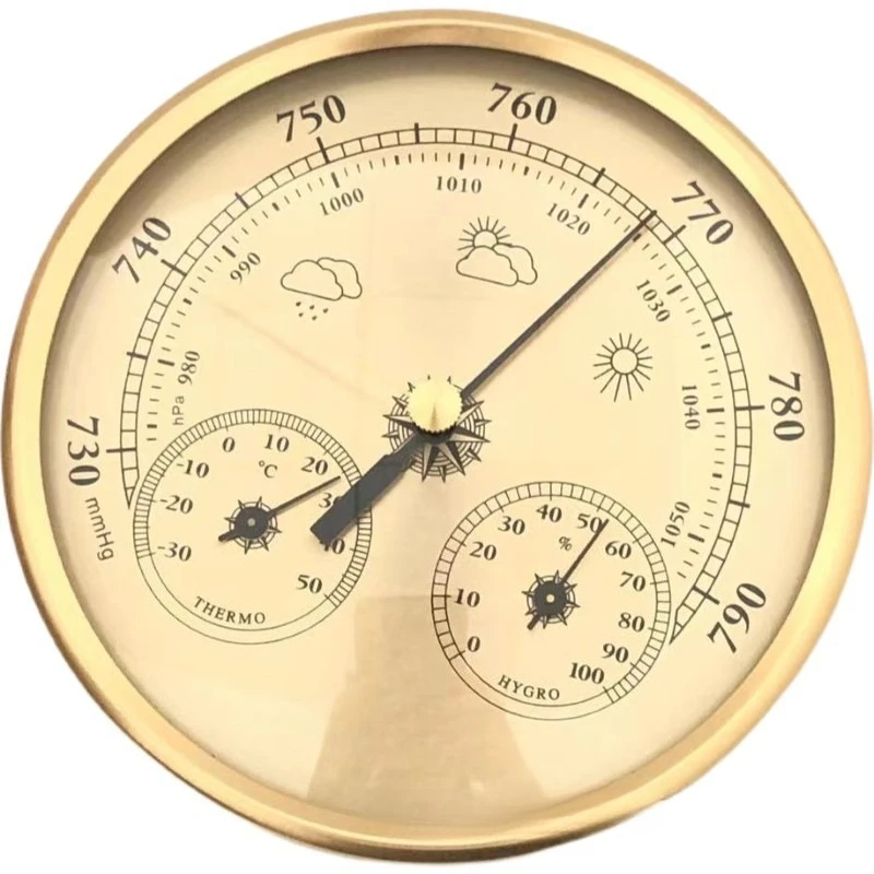 130MM three-in-one weather station thermometer hygrometer barometer multi-function