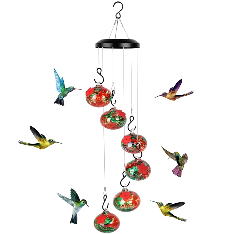 Life Charming Wind Chimes Bird Feeders For Outdoors Hanging Ant And Bee Proof,Never Leak