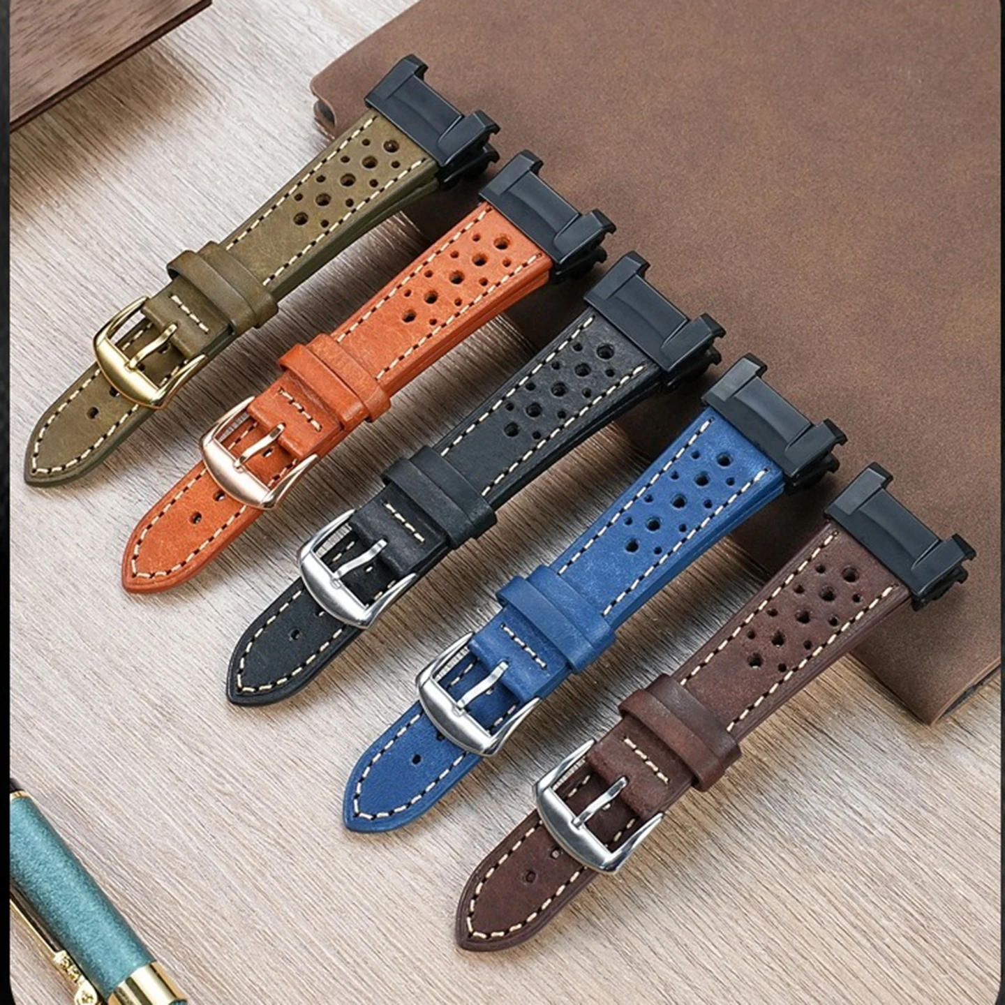 gwg-b1000 Retro Leather Watch strap For Casio G-SHOCK 5713 GWG-B1000 Big Mud King Third Generation Genuine leather watch strap