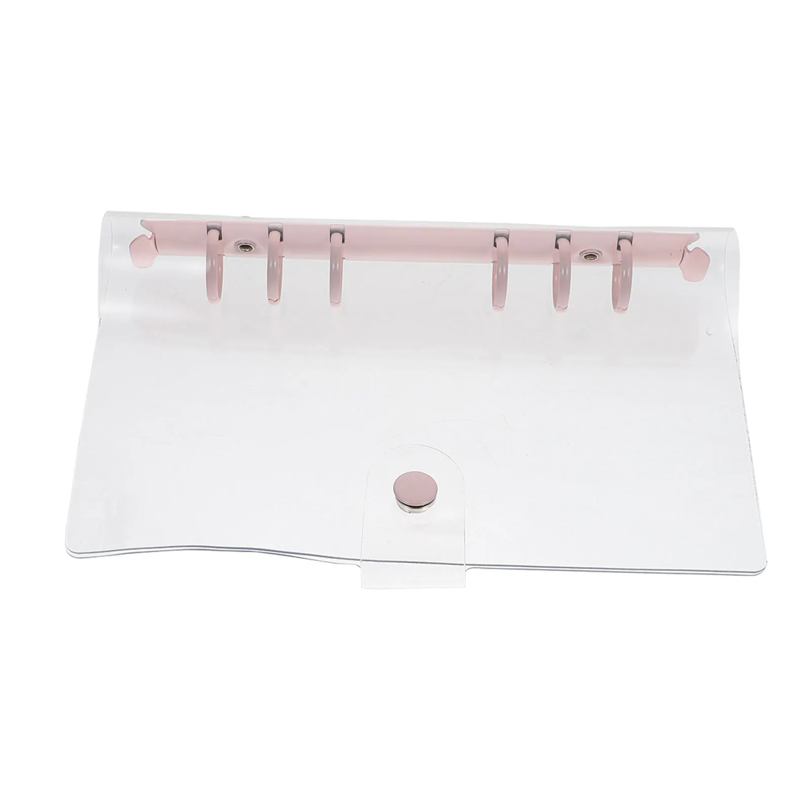 

Transparent Loose-Leaf Folder For Students Office Supply Travel Notebook Pvc Binder Ring File Holder Memo Organizer Stationery