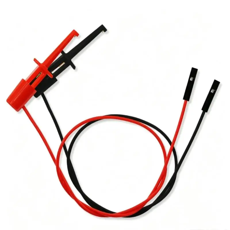 30CM Test Hook Jumper Wires Stable Signal Test Leads for Electronic Component Testing Circuit Debugging DIY Production