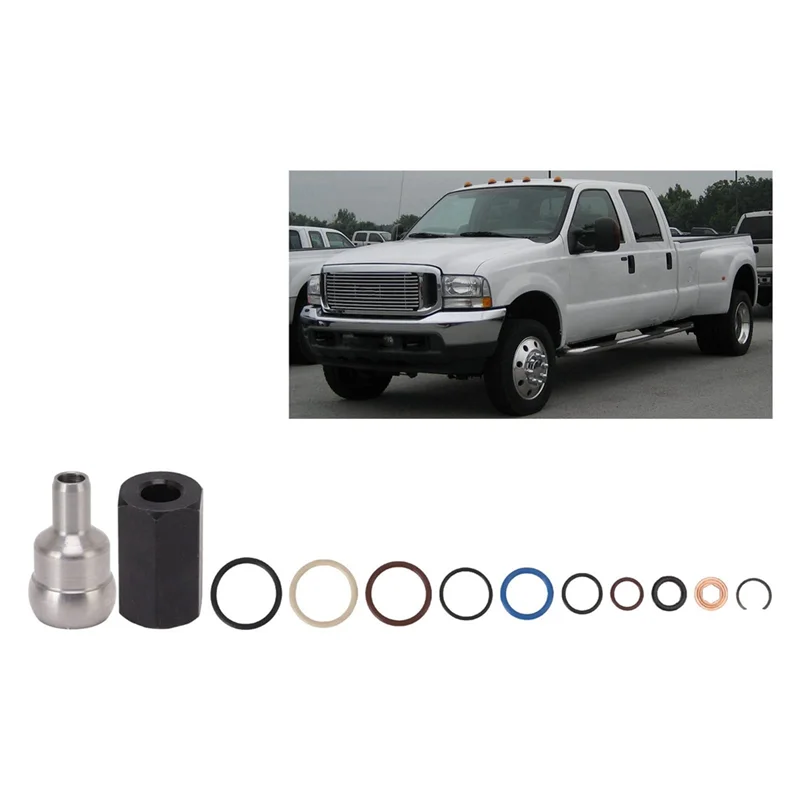 High Pressure Oil Rail Leak Repair Kit Ball Tube O Rings Injector Seal Kit for Ford 6.0L Powerstroke 2003-2010