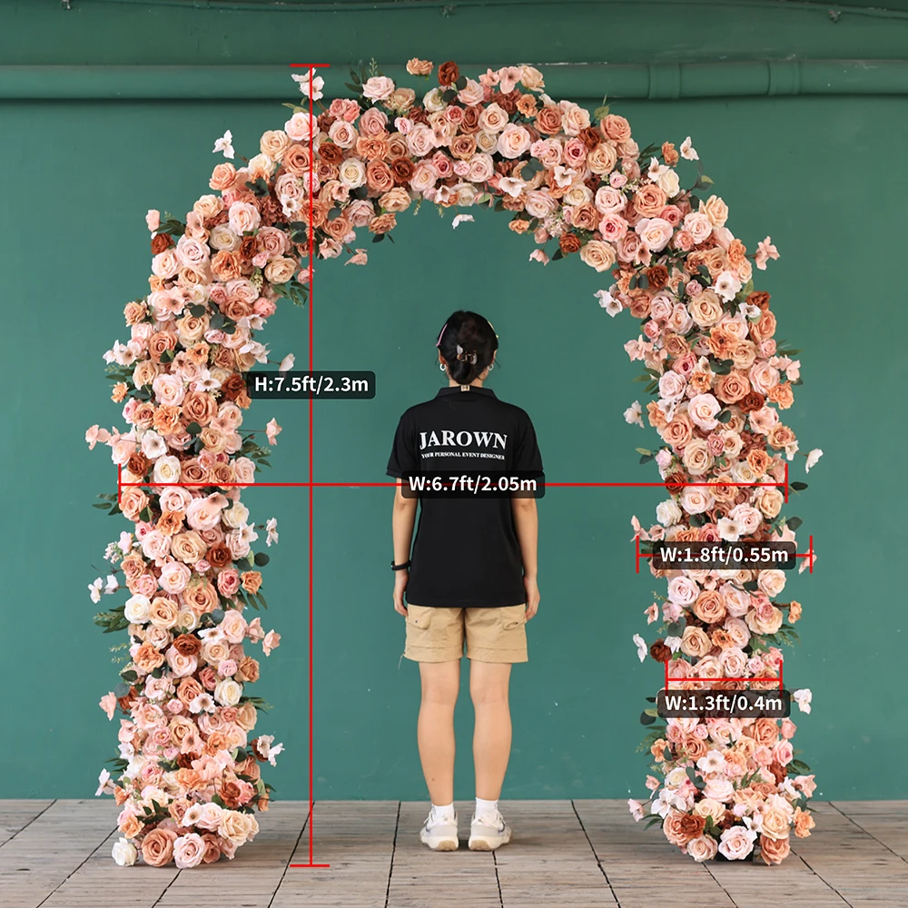 

Customized Artificial Decorative Flowers Autumn Color Rose Peony Floral Arrangement for Wedding Event Backdrop Decors J2458
