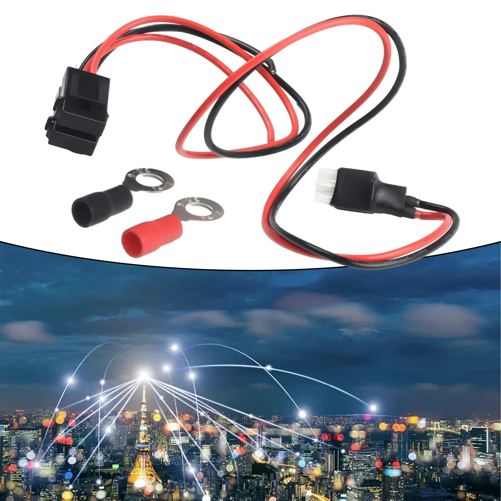 Wire Power Cord For Icom IC-706 IC-718 16AWG Transceiver 30Amp 6-Pin Cable Replacement Electronics Accessories