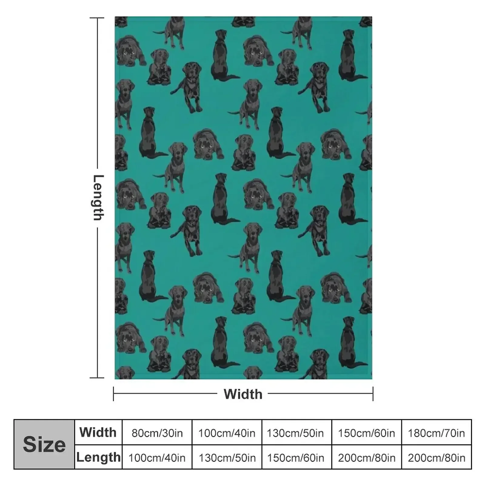 Black Labrador Throw Blanket Cute Plaid Warm valentine gift ideas Fashion Sofas Luxury For Baby Blankets