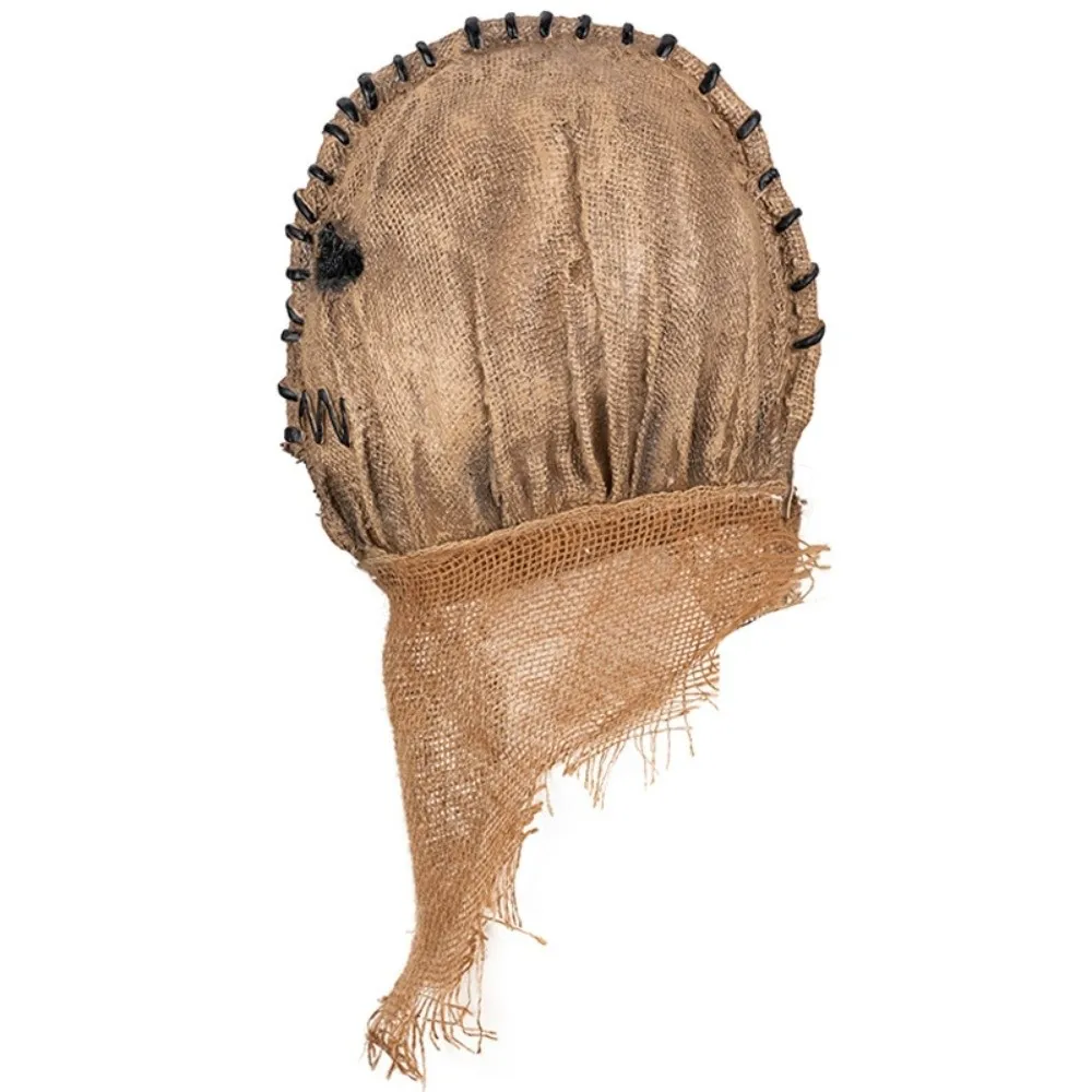 Creative Latex Scarecrow Headgear Party Props Cosplay Zombie Head Covering Soft Elastic Halloween Mask Costume Props
