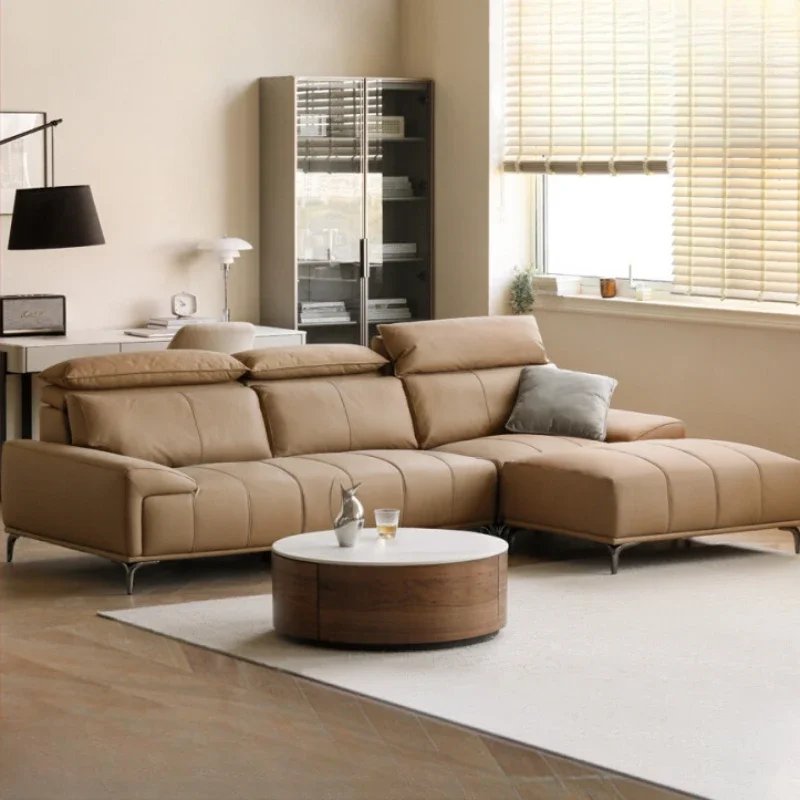 L Shape Legs Pads Living Room Sofas European Chaise Longue Recliner Grande Sofas Armchair Luxury Divani Soggiorno Furnitures