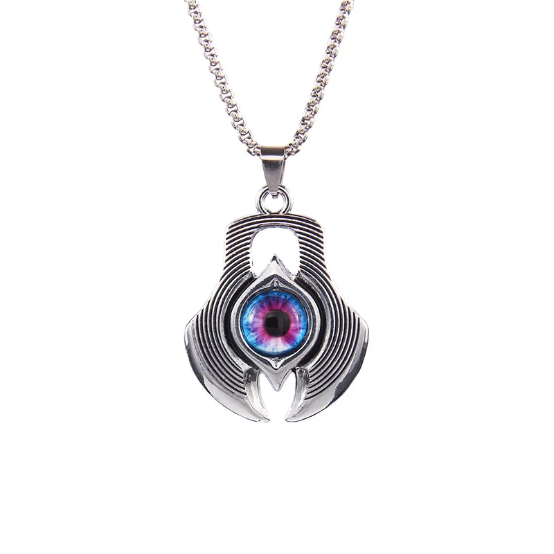 

Men's Personali Devil's Eye Nelace Sweater Chain High-End Feeling Accories Faionable Jewelry Alloy Material