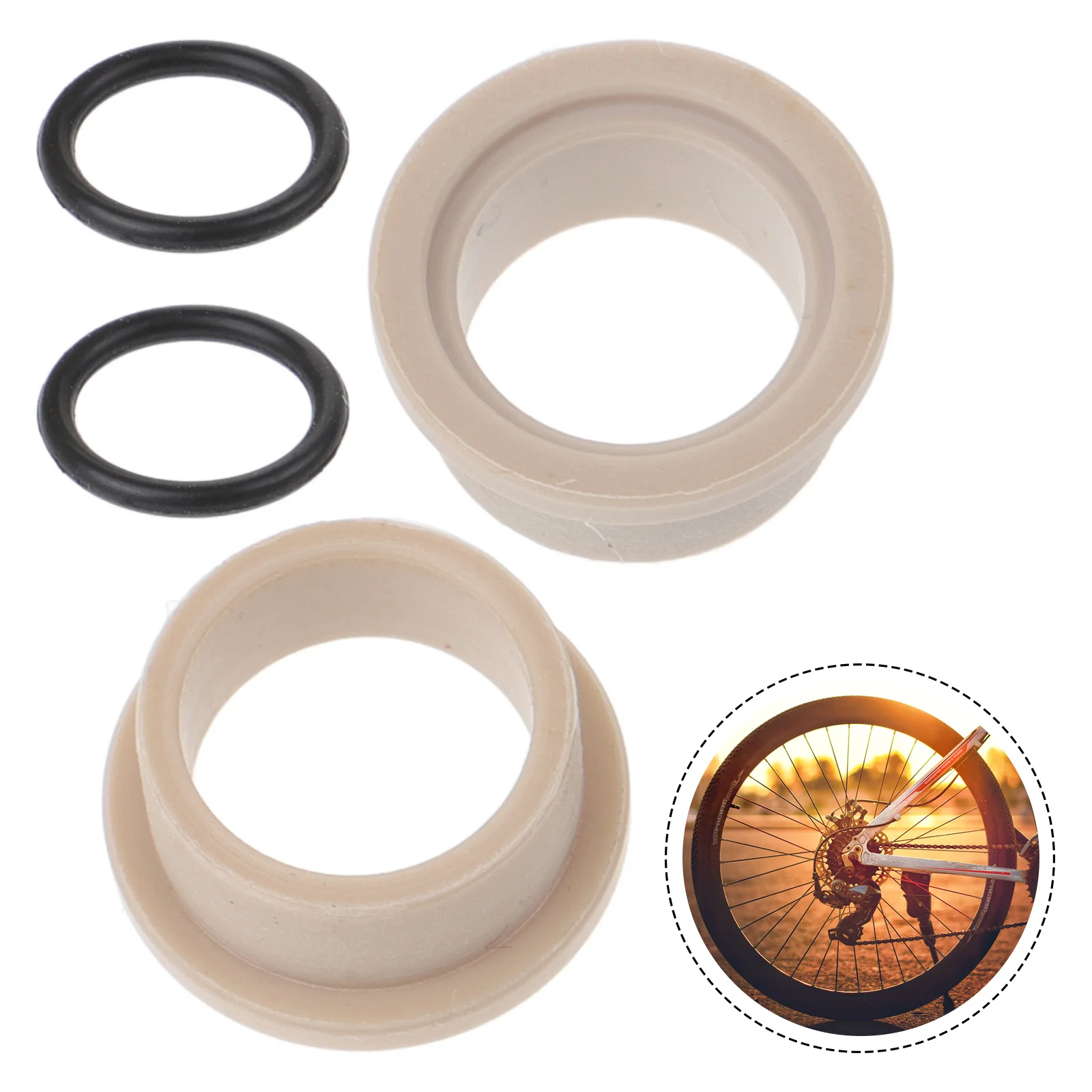 1Set Universal Rear Shock Absorber Bushings Protector Rubber Ring for Bike Mountain Bicycle Rear Buffer Cushion Ring