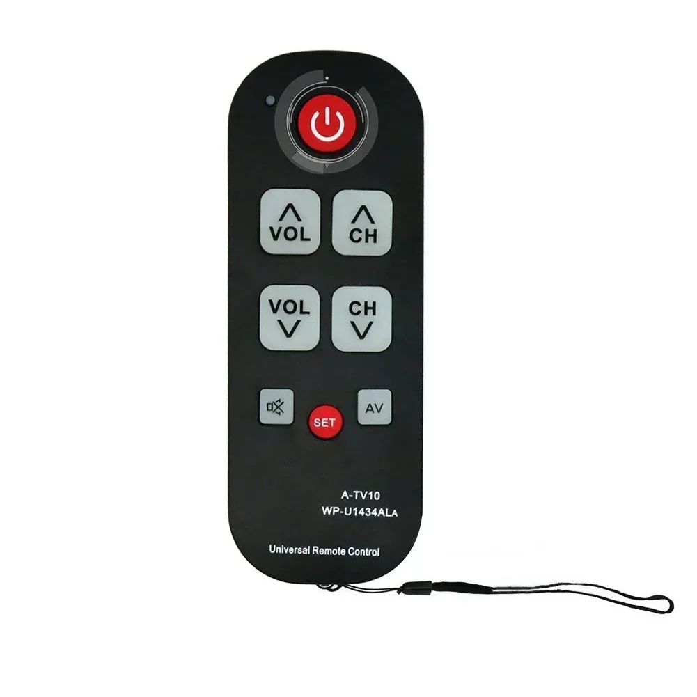 Easy Big Button TV Remote For Seniors User-Friendly Auto Search Learning Waterproof TV Remote Control TV Accessories